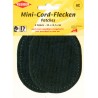 Mini-Cord-Patches 11 x 8.5 cm dark green/2pcs.