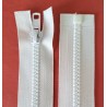 Plastic Zipper open-end P6 40 cm white/1 pc.