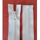 Plastic Zipper open-end P6 45 cm white/1 pc.