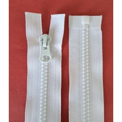 Plastic Zipper open-end P6 45 cm white/1 pc.