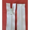 Plastic Zipper open-end P6 75 cm white/1 pc.