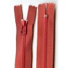 Plastic Zipper P40, 16 cm length, color T-41 - brick/1 pc.