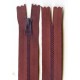 Plastic Zipper P40, 16 cm length, color T-49 - brown/1 pc.
