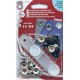 Snap fasteners "Auto Moto 15"/black cap/10 pcs.