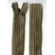 Invisible Zipper 20 cm color 282 - dark khaki/1 pc.