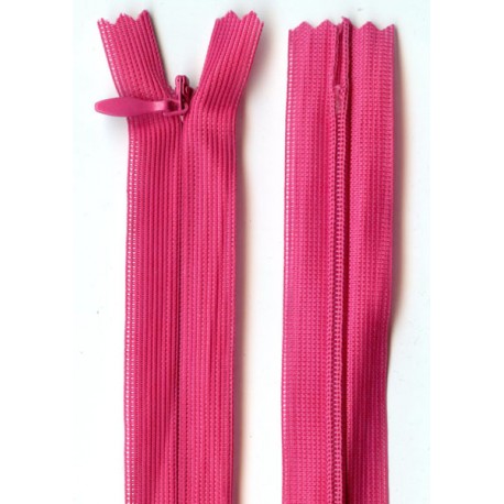 Invisible Zipper 22 cm color 383 - pink/1 pc.