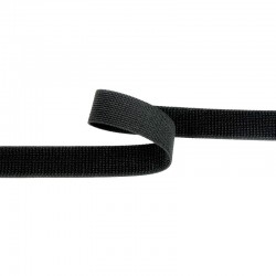 Elastic Hook&Loop Tape 25 mm loop side, black/1m