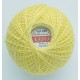 Cotton crocheting yarn "Kaja", color 329-yellow/30g/200m