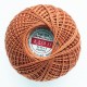 Cotton crocheting yarn "Kaja", color 323-dark orange/30g/200m