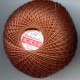 Cotton crocheting yarn "Kaja", color 319-brown/30g/200m