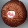 Cotton crocheting yarn "Kaja", color 319-brown/30g/200m