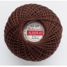 Cotton crocheting yarn "Kaja", color 320-dark brown/30g/200m