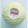 Cotton crocheting yarn "Kaja", color 335-light yellow shaded /30g/200m