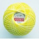 Cotton crocheting yarn "Kaja", color 336-yellow shaded /30g/200m