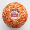 Cotton crocheting yarn "Kaja", color 338-orange shaded /30g/200m