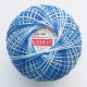 Cotton crocheting yarn "Kaja", color 344-blue shaded /30g/200m