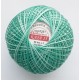 Cotton crocheting yarn "Kaja", color 351-green turquoise shaded /30g/200m