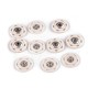 Sew on Plastic Press Snap Fasteners Ø 25 mm, white, rustproof/1 pc.