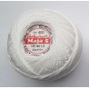 Pearl crochet cotton yarn "MAJA 5"/color 400-white/1pc.