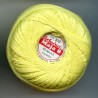 Pearl crochet cotton yarn "MAJA 8"/color 333 -light yellow/1pc.