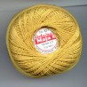 Pearl crochet cotton yarn "MAJA 8"/color 337 -old gold/1pc.