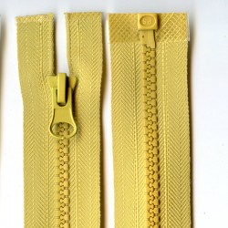 Plastic Zipper open-end P6 60 cm color T-65 - mustard/1 pc.