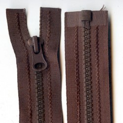 Plastic Zipper open-end P6 60 cm color T-77 - dark brown/1 pc.
