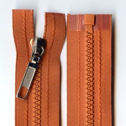 Plastic Zipper open-end P6 45 cm color D807 - orange/1 pc.