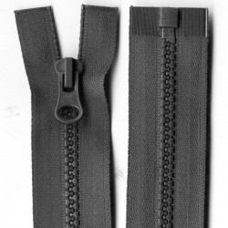 Plastic Zipper open-end P6 50 mm color D118 - dark gray/1 pc.