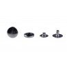 Snap Fasteners "ALFA 12.5", stainless, nickel free, graphite color/60 pcs.