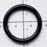 Metal O-ring of steel wire 38/6mm black matt/1pc.