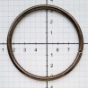 Žiedas iš plieninės vielos 60/4.0 mm žalvaris/1 vnt.