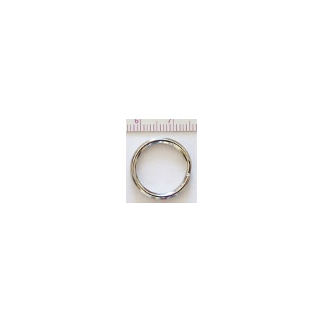 Metal split Ring 15 mm Nickel Plated/1 pc.