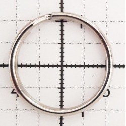 Metal Split Ring 20 mm Nickel Plate/1 pc.