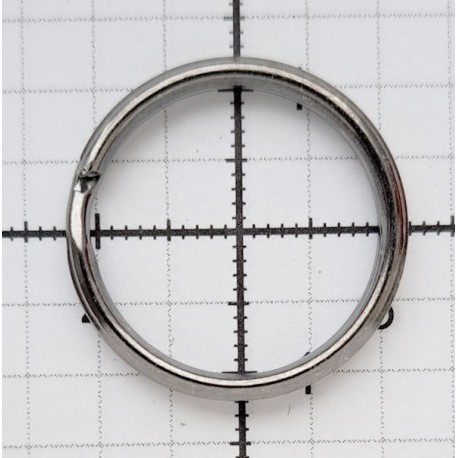 Metal split Ring 20 mm, Black Nickel/50 pcs.