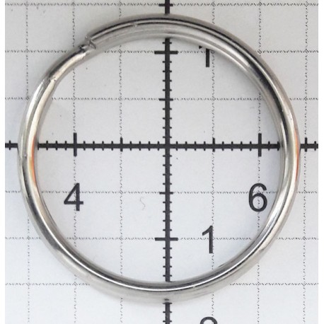 Metal split Ring 25 mm Nickel Plated/50 pcs.