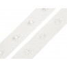 Snap Tape for Fastening Bodysuits, width 18mm, white/1m