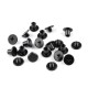 Binding Screw Posts art.880232, 10x5.5 mm, black/10pcs.