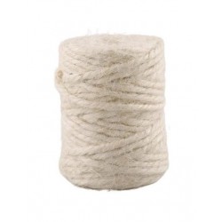 Jute Twine ~ 3 mm, 3 Ply, 50 g, ~21m, ecru color