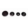 Snap Fastener ALFA "MONETA" 15/12.5mm black matt/20pcs.