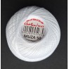 Cotton crocheting yarn "Muza 50", 550m, color 400-white/50g