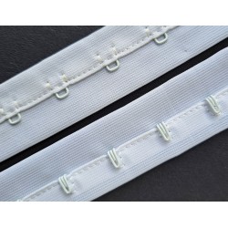 One Eye Hook and Eye Tape width 25 mm white/1m