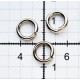 Metal O-ring of steel wire 6/1.6 mm nickel /25 pcs.