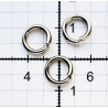 Metal O-ring of steel wire 6/1.6 mm nickel /25 pcs.