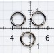 Žiedas iš plieninės vielos 6/1.6mm juodas nikelis/25 vnt.