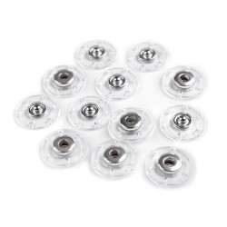 Sew on Plastic Press Snap Fasteners Ø 25 mm, transparent, rustproof/1 pc.