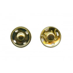 Sew-on Snap Fasteners 15 mm stainless, brass/1 pc.