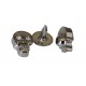 Kniedė dekoratyvinė 12x8.5x3.5mm/nikelis/1vnt.