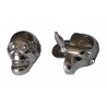 Dekorative Rivet-skull 15x9x8mm/nickel/1pc.