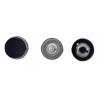 Moulded Rivet with flat Cap 9 mm/graphite/20 pcs.